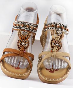 Bohemian Sandals - Womens Summer Comfort Flats Sandals