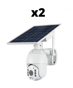 Bundle Of x2 Solar Powered Security Cameras