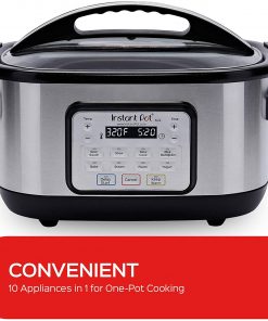Instant Pot Aura 10-in-1 Multicooker Slow Cooker, 10 One-Touch Programs, 6 QT