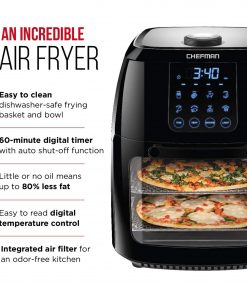 Chefman 6.3 Quart Digital Air Fryer+ Rotisserie