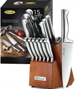 McCook MC29 Knife Sets -15 Pieces German Stainless Steel