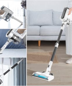 Moosoo Cordless Vacuum Cleaner, 4-in-1 Lightweight Stick Vacuum Cleaner for Hard Floors Carpet Pet Hair