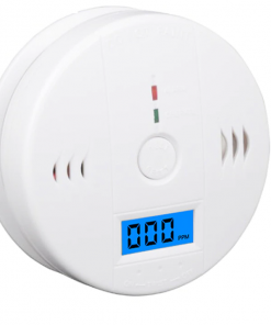 Smoke and Carbon Monoxide Detector Alarm with LCD Display for Home, Bedroom, and Travel