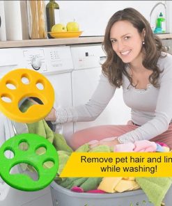 Reusable pet hair remover for laundry