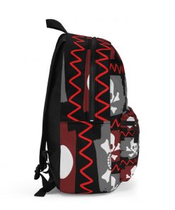 Skull Crossbones Red & Black Backpack