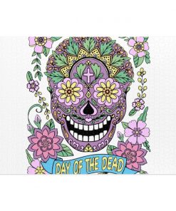 Skull Day Of The Dead Jigsaw Puzzle (30, 110, 252, 500,1000-Piece)