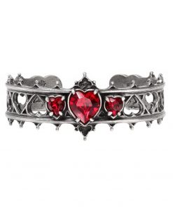 Elizabethan Encrusted With Swarovski Crystal Hearts Bracelet