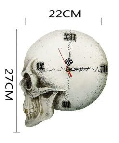 Skull ? Wall Clock Home Decor Roman Numerals