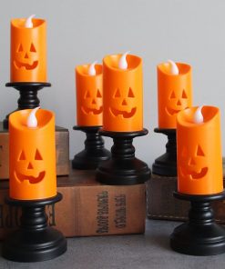 Halloween LED Colorful Skull Pumpkin Lamp Home Decor