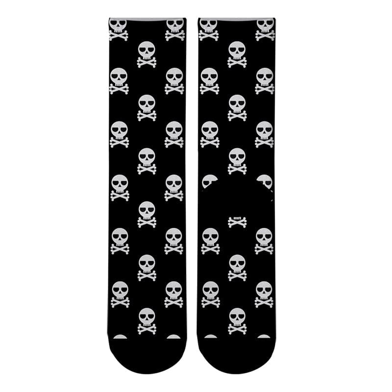 Men’s Fashion Skull bow tie Crew Socks