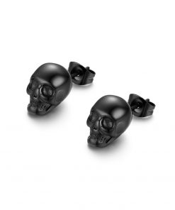 Skull Stainless Steel Stud Earrings For Men & Women