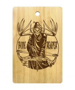 Skull Grim Reaper Bone Hunting Crossbow Chopping Board