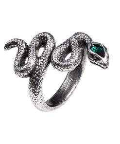 Healing & Life Serpent Green Crystal Ring
