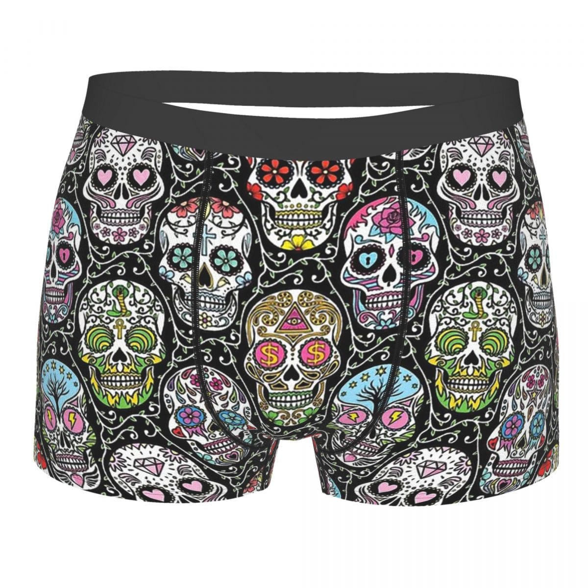 Men’s Mexican Skull Pattern Breathbale Underwear