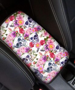 Sugar Skull Car Center Console Cover 10 Patterns