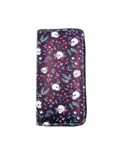 Women’s Skull Long Wallet Phone Bag
