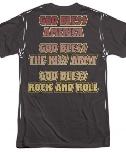 Kiss God Bless America, Kiss Army & Rock & Roll Front & Back Print