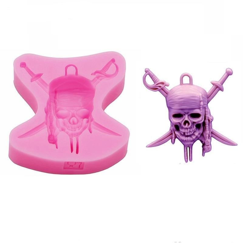 Pirate Skull Cake Candy Decoration Gadget