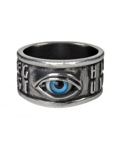 Ouija Eye Raised Alphabet Ring