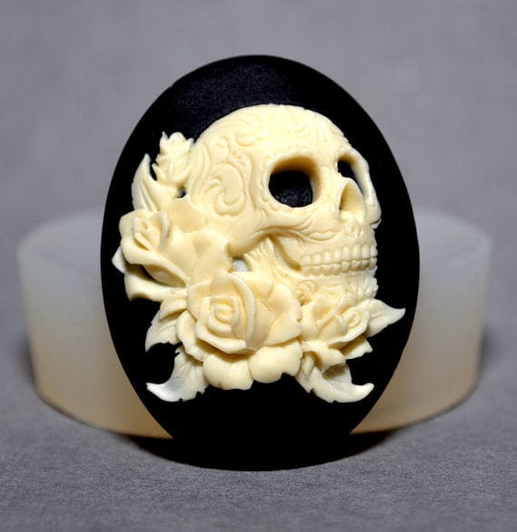 Skull Fowers Silicone Cake Decoration Molds