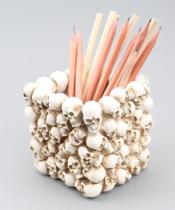 Resin 3D Skull Storage Box Makeup, Pen Holder, Home or Office Organizer