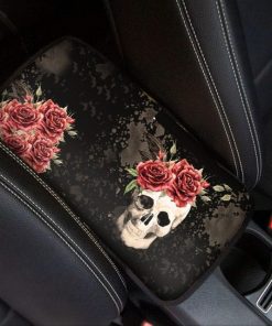Rose Skull Design Universal Car Center Console Cover 8 Patterns