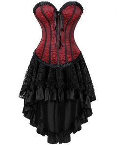 Vintage Victorian Gothic Corset Dress