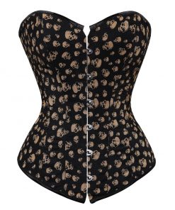 Skull Overbust Steampunk Gothic Corset and Bustier