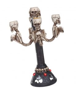 Skull Decorative Table Centerpiece 5-arm Candle Stick Holder