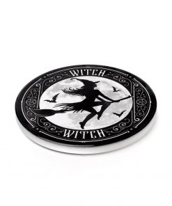 Sassy Little Witch Ceramic Coaster