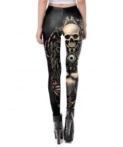 Skull Design Punk Women’s Gothic Style Steampunk Leggings