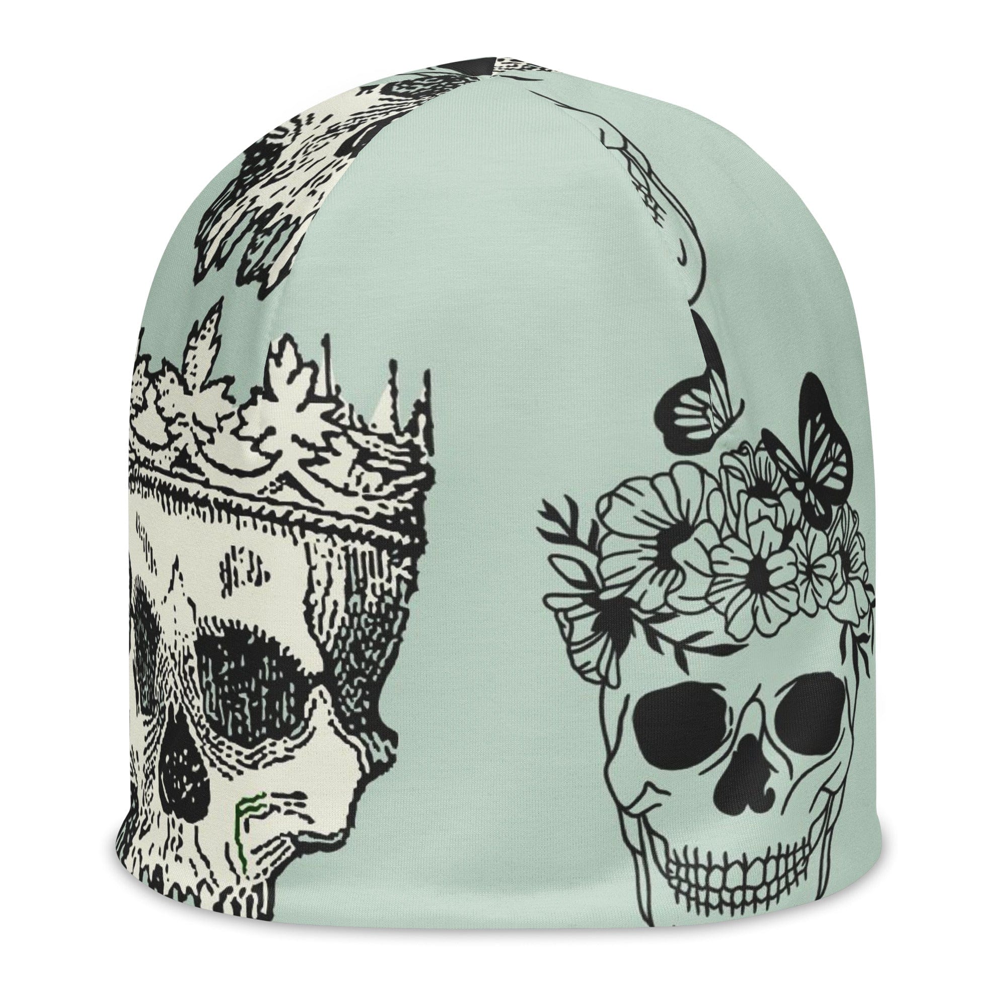 Skulls & Crowns All-Over Print Beanie