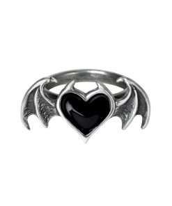 Black Demon Heart Gothic Soul Ring