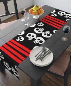 Skull Red & Black Table Runner 2 Sizes