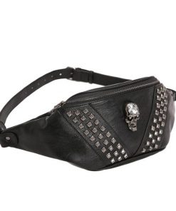 Skull Waist Bag Punk Travel Fanny Pack or Shoulder Bag