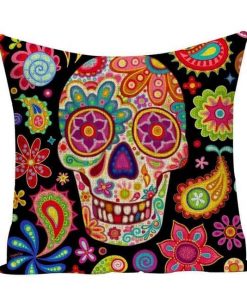 Skull Cushion Covers Home Decor 24 Patterns