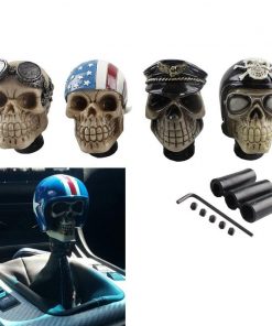 Skull Head Resin Manual Transmission Gear Shift Knob