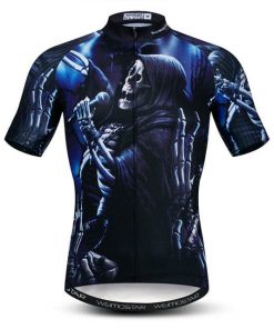 Skull Cycling Jersey Breathable Quick Dry Shirt