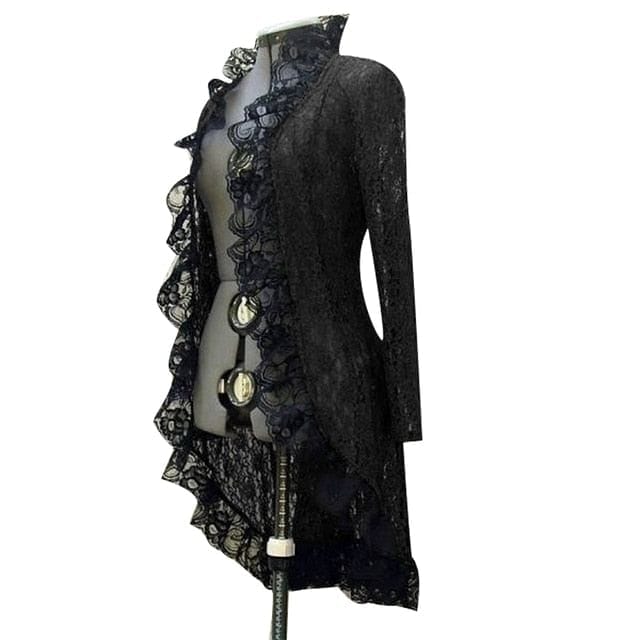 Gothic Vintage Medieval Steampunk Lace Up Jacket