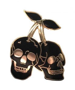 Skull Hanging Like Fruit Enamel Pin