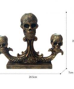 Skull Resin Retro Creative Candle Holders For Home, Living Room Or office