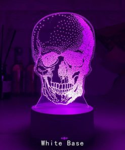 Skull 3D Night Light LED USB Lamp Home Decor