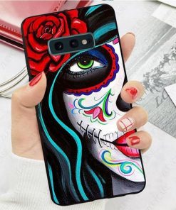 Mexican Skull Girl tattooed Phone Cover For Samsung Galaxy