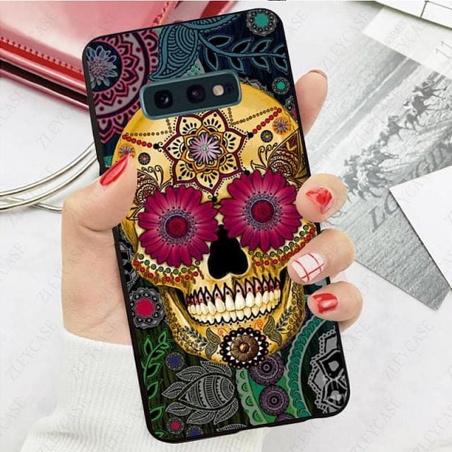 Sugar Skull Tattooed Phone Cover For Samsung Galaxy