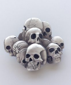 Pile Of Skulls Belt Buckle