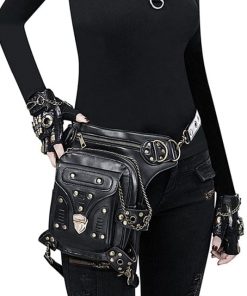 Steampunk Leather Retro Rivet Leg Bags
