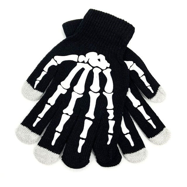 Hand Bone Skull Unisex Warm knited Gloves