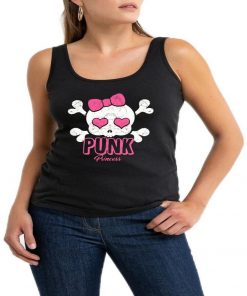 Punk Rock Print Skull Tank Top 4 Colors