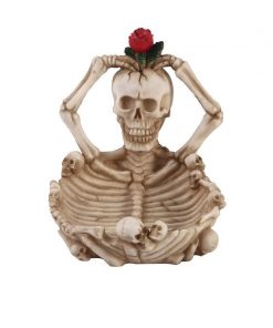 Skull Resin Rose Ashtrays Decor For Your Home or Business