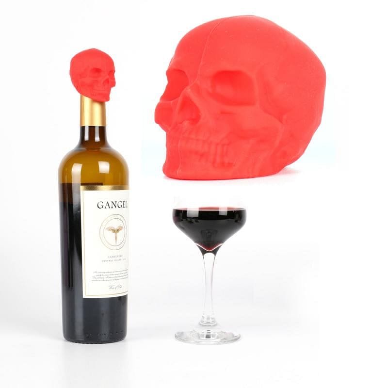 Skull Wine Bottle Silicone Bottle Stopper Vacuum Sealed
